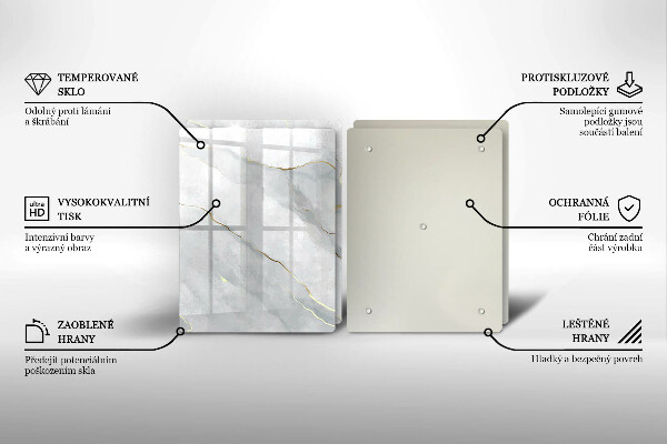 Skärbräda glas Sten textur