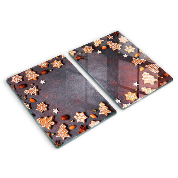 Skärbräda glas Jul pepparkakor