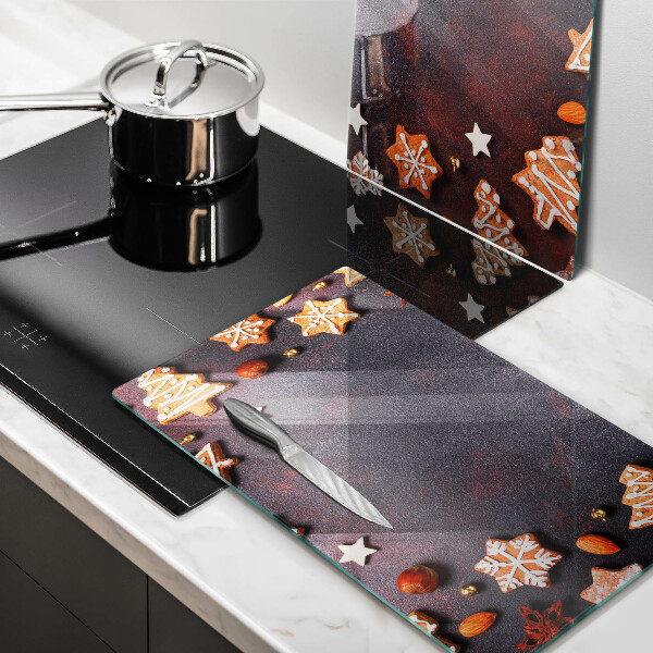 Skärbräda glas Jul pepparkakor