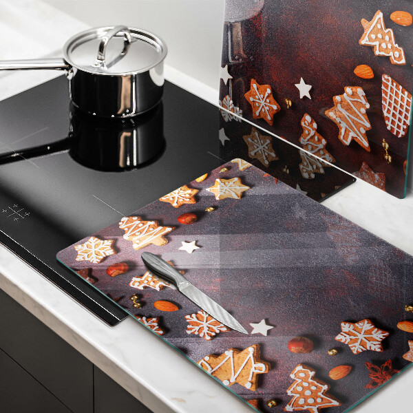 Skärbräda glas Jul pepparkakor