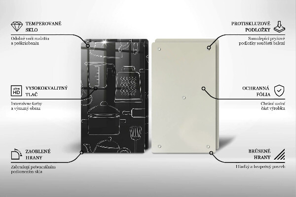 Skärbräda glas Rita kökstillbehör