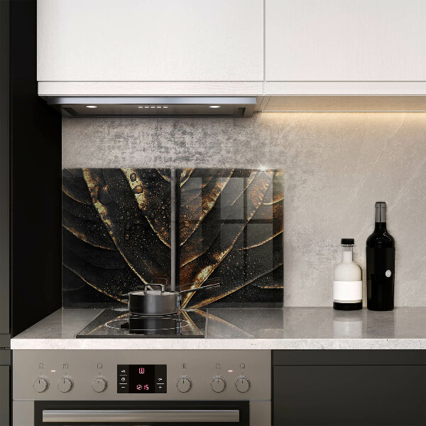 Skärbräda glas Bladguld