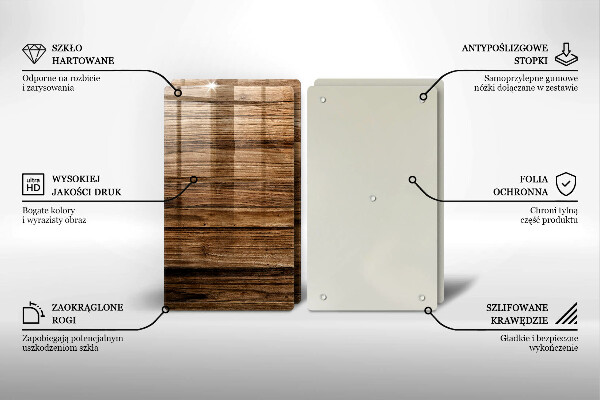Skärbräda glas Trästruktur