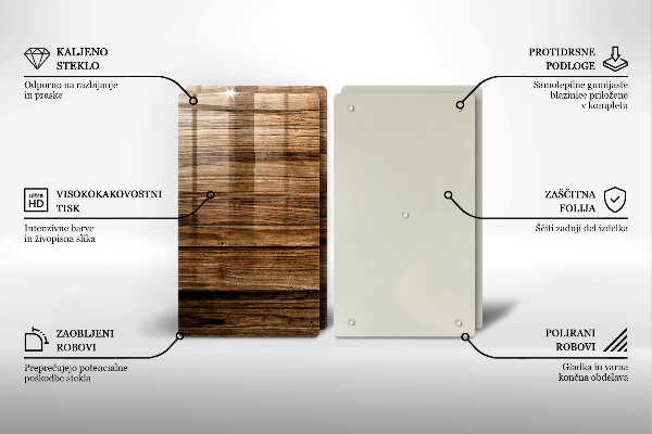 Skärbräda glas Trästruktur