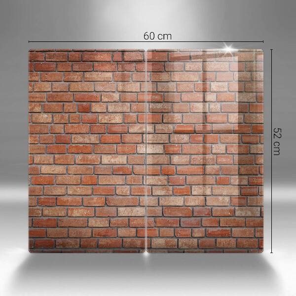Skärbräda glas Tegelvägg