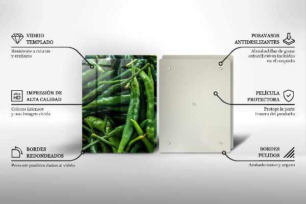 Skärbräda glas Ärtskidor