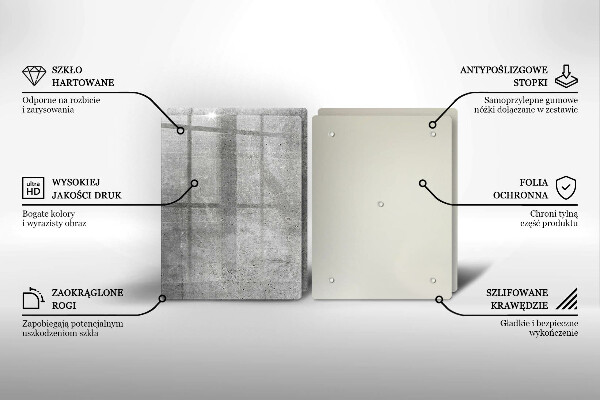 Skärbräda glas Betongstruktur