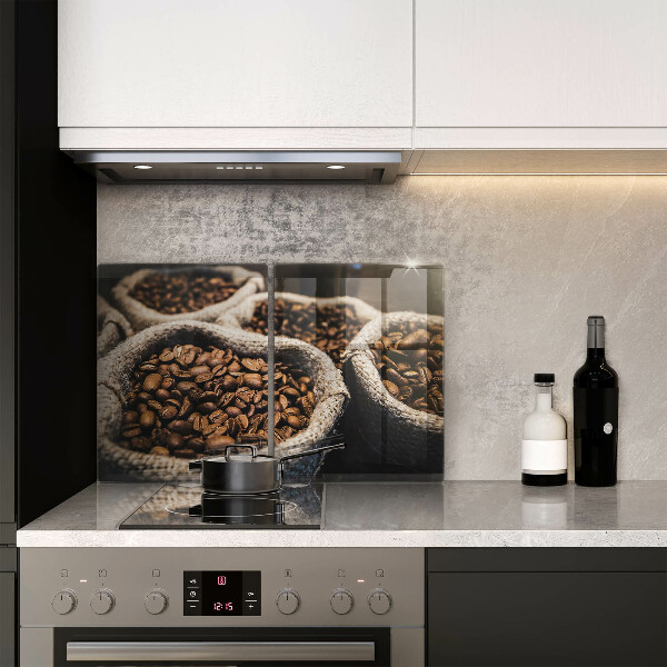 Skärbräda glas Påsar med kaffebönor