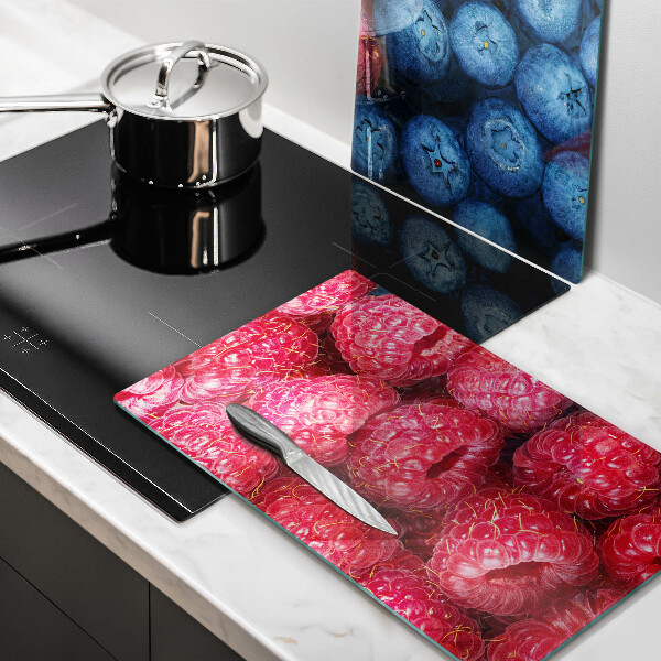 Skärbräda glas Hallon och blåbär