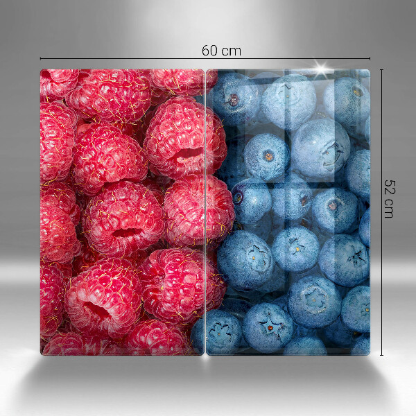 Skärbräda glas Hallon och blåbär
