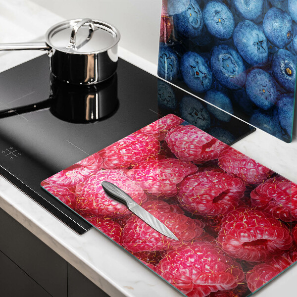 Skärbräda glas Hallon och blåbär