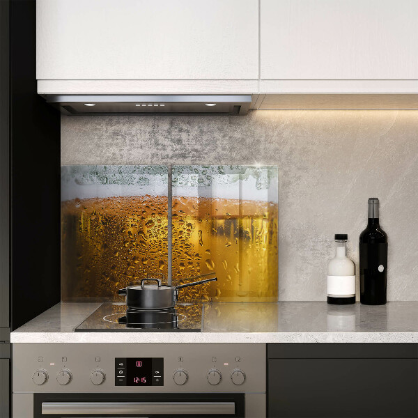 Skärbräda glas Blöt glas öl