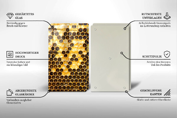 Skärbräda glas Vaxkaka
