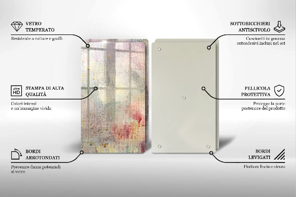 Skärbräda glas Måla textur bakgrund