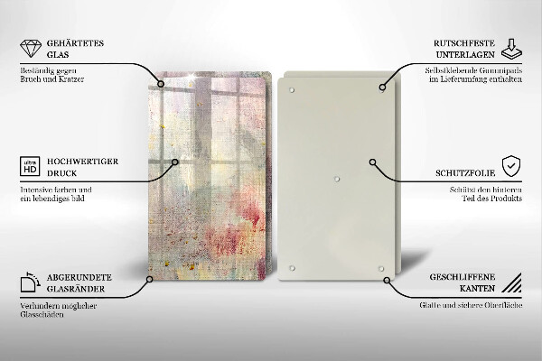 Skärbräda glas Måla textur bakgrund