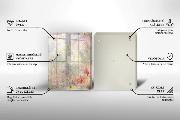 Skärbräda glas Måla textur bakgrund