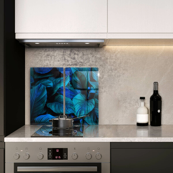 Skärbräda glas Lämnar djungelvegetation