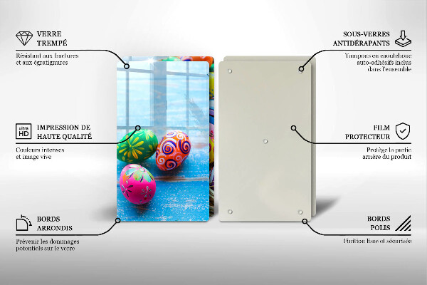 Skärbräda glas påskägg