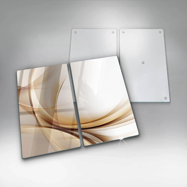 Skärbräda glas Abstraktionsformer