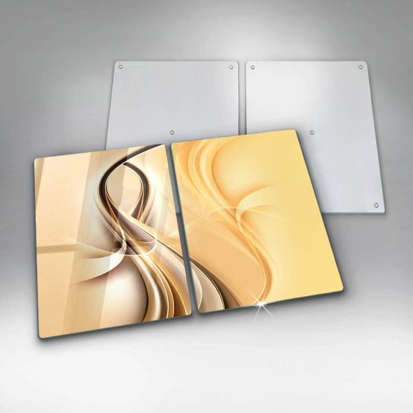 Skärbräda glas Abstrakt rök