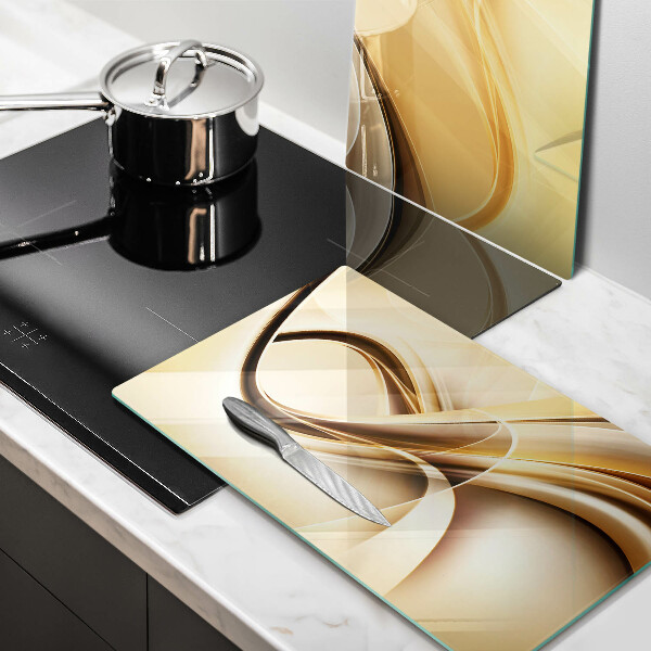 Skärbräda glas Abstrakt rök