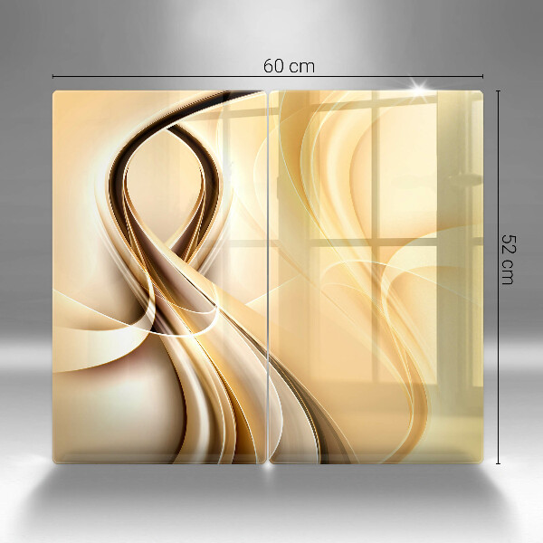 Skärbräda glas Abstrakt rök