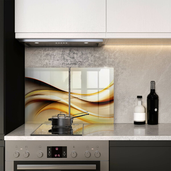 Skärbräda glas Abstrakta röklinjer