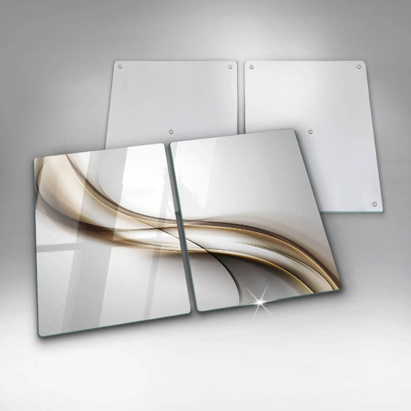 Skärbräda glas Mjuka linjer abstrakt