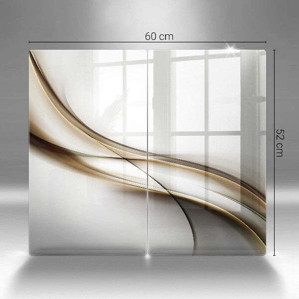 Skärbräda glas Mjuka linjer abstrakt