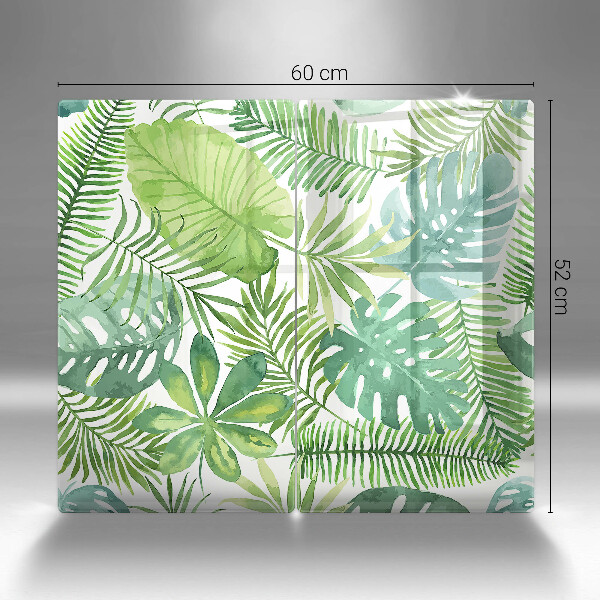 Skärbräda glas Akvarell boho blad