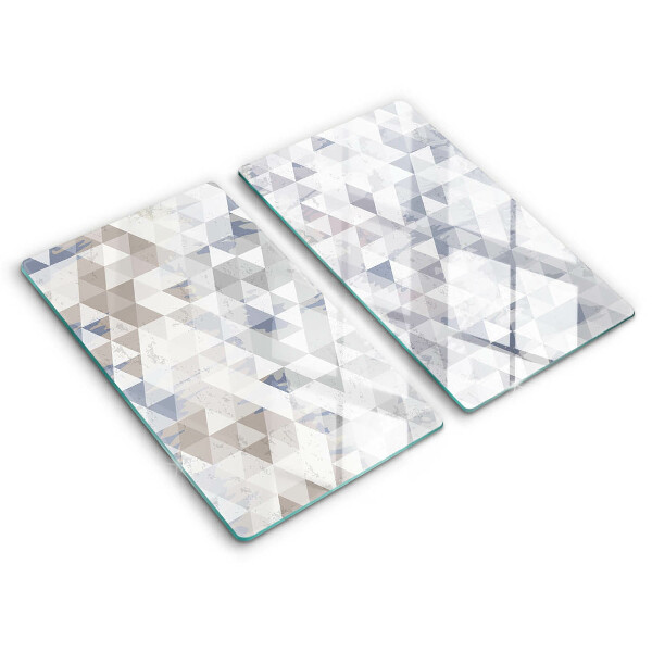 Skärbräda glas Triangelmönster