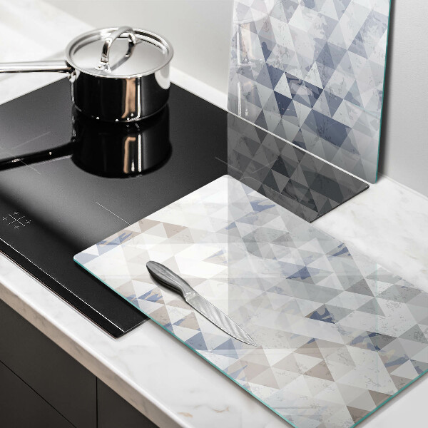 Skärbräda glas Triangelmönster