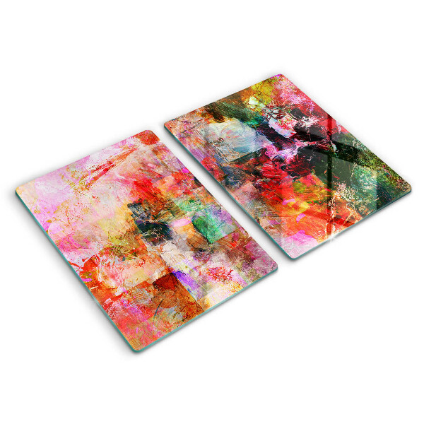 Skärbräda glas Måla abstraktion