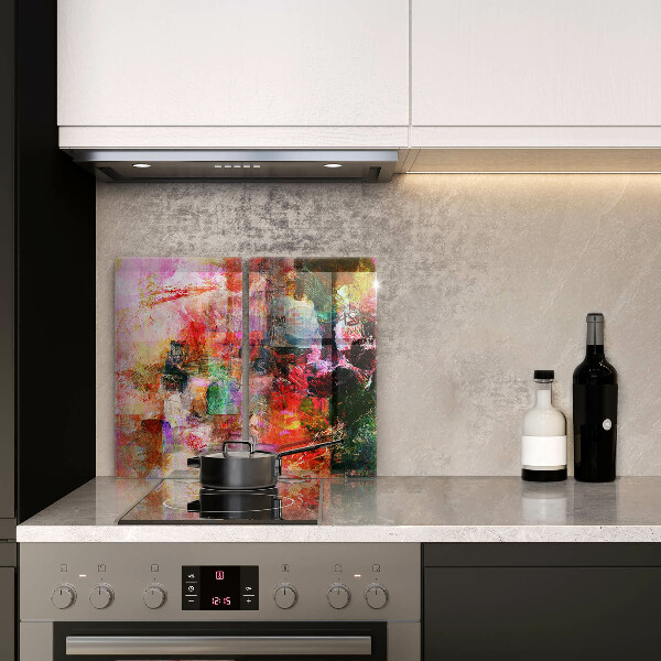 Skärbräda glas Måla abstraktion