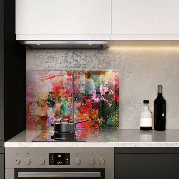 Skärbräda glas Måla abstraktion