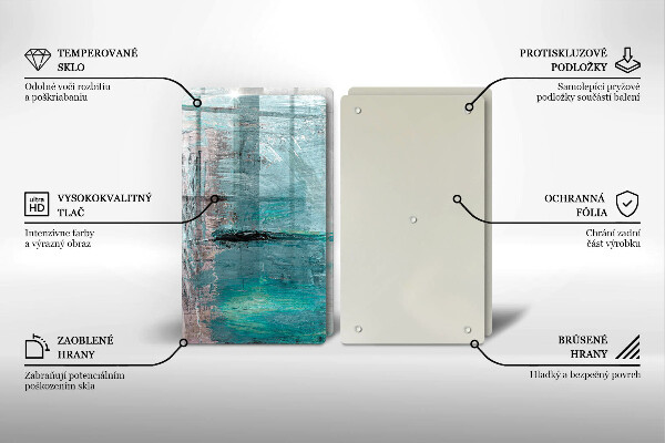 Skärbräda glas Bakgrund abstrakt färg