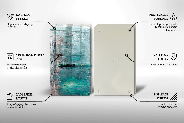 Skärbräda glas Bakgrund abstrakt färg