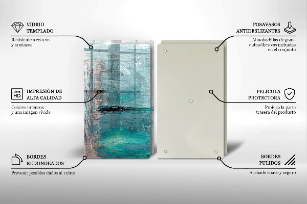 Skärbräda glas Bakgrund abstrakt färg