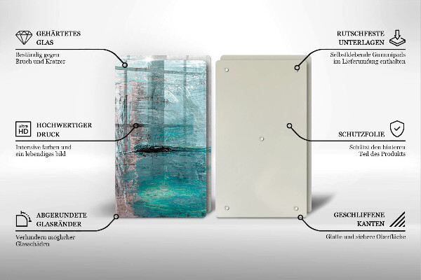 Skärbräda glas Bakgrund abstrakt färg
