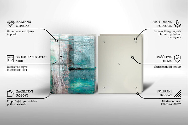 Skärbräda glas Bakgrund abstrakt färg