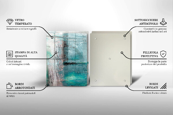 Skärbräda glas Bakgrund abstrakt färg