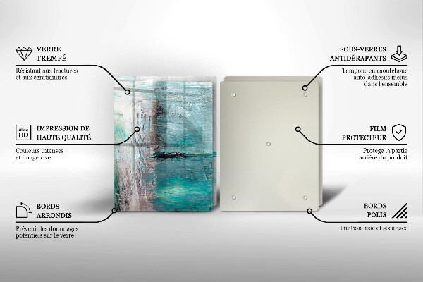 Skärbräda glas Bakgrund abstrakt färg