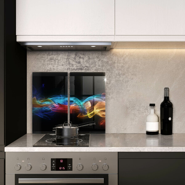 Skärbräda glas Färgad rök