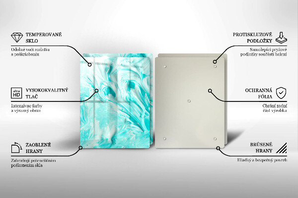 Skärbräda glas Abstraktionsfärger