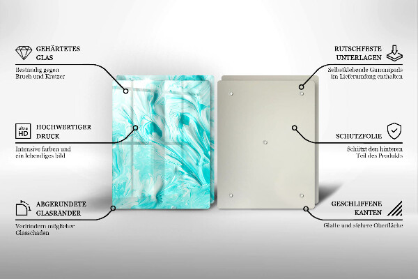 Skärbräda glas Abstraktionsfärger