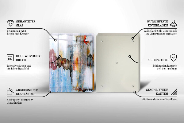 Skärbräda glas Abstraktionsfärger