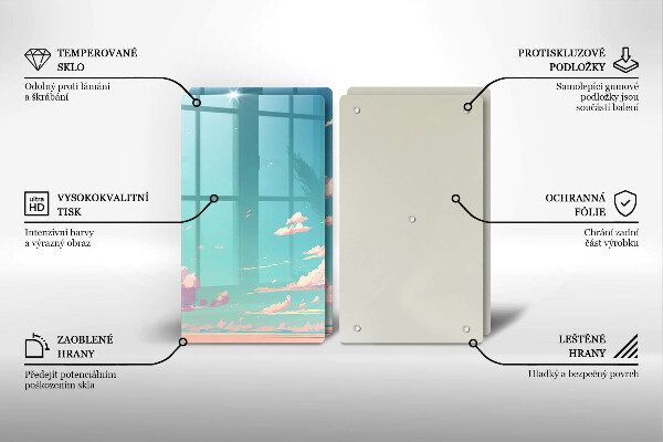 Skärbräda glas Sagohimlen