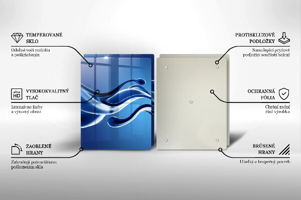 Skärbräda glas Vätskeabstraktion