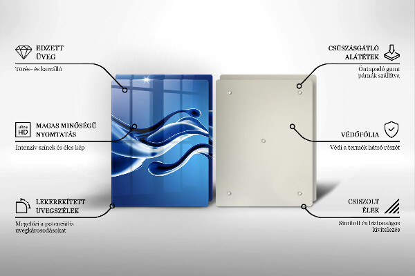 Skärbräda glas Vätskeabstraktion