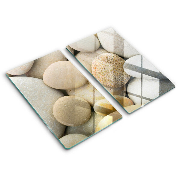 Skärbräda glas Ovalt stenmönster